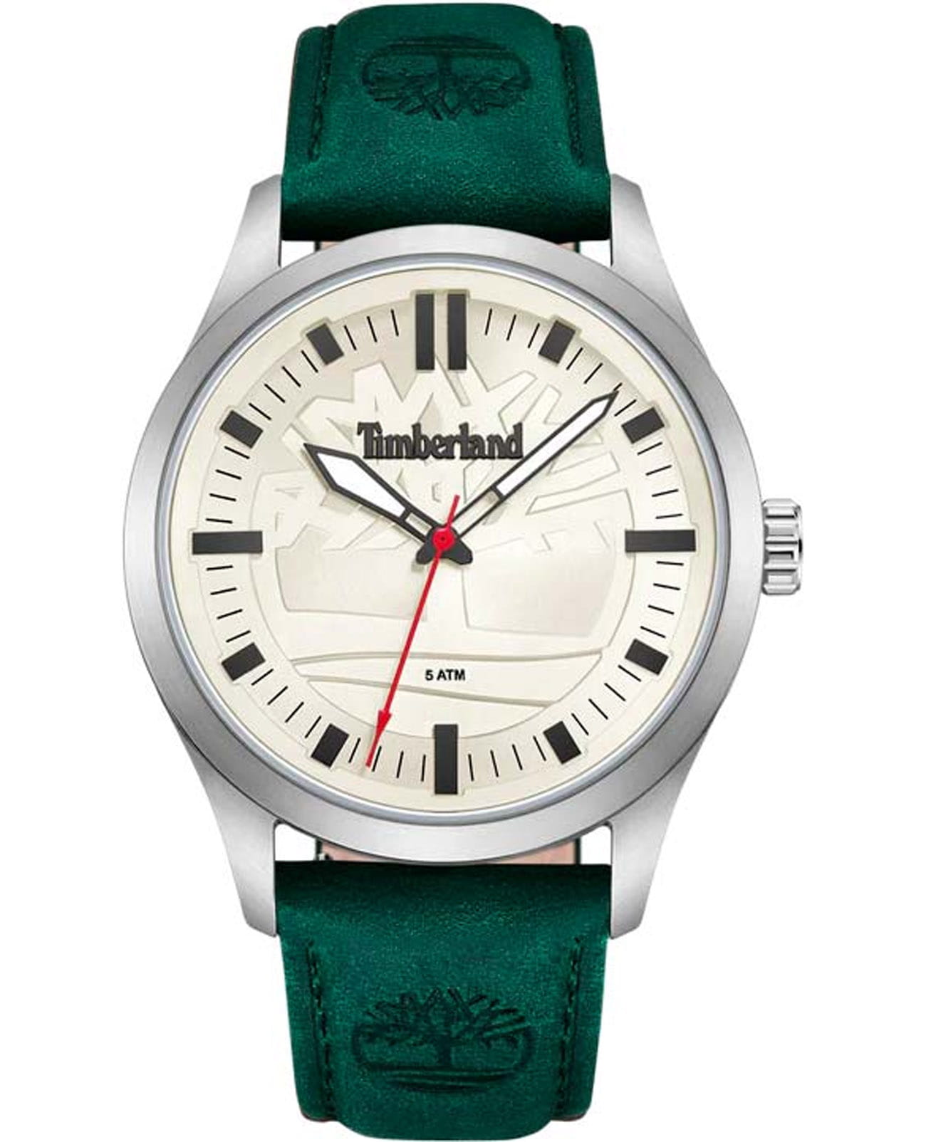Timberland Timberland Rambush TDWGA0029604  TDWGA0029604 кварцевые мужские часы белый циферблат, браслет кожаный — вид спереди